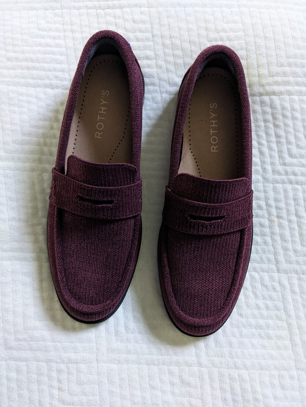 Rothy's The Penny Loafer in Burgundy / Plum Wine Size 8